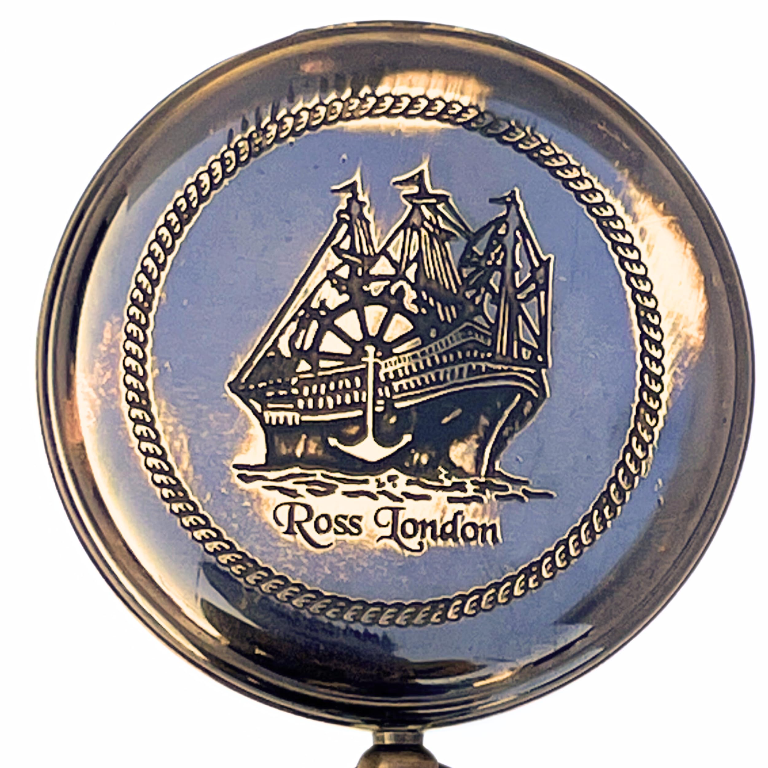 Amazon.co.jp: Nautical Ross London Brass Round Pocket Compass